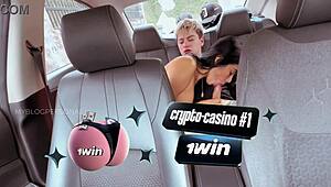 damn latina's juicy ass rides hard in car cowgirl 🔥🍑