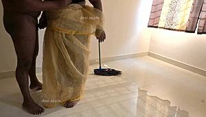 Indian Maid Teases Devar with Playful Touches