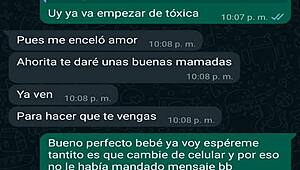 whatsapp chat with oscar's boss jefa turns into creampie pounding her latina pussy again