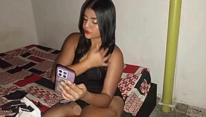 colombian hottie sends vagina pics to her man n he shows up to dominate n fuck her big ass