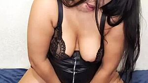 naked spandex dress fetish tease and solo play for fans 😉👗