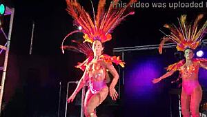 Big Ass Shaking in Tight Pantyhose Stockings and Leggings Samba Style