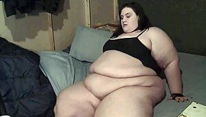 ssbbw xutjja fingers her fat pussy in pig costume then rips into fishnets