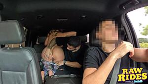 Bet this PAWG Aussie MILF squirts hard in the backseat, right?