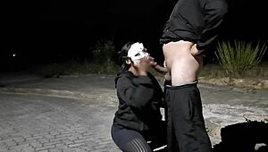 street anal pro takes it deep and cums hard
