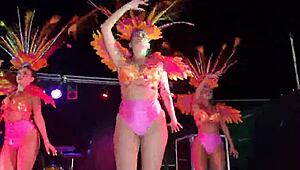 Big Ass Shaking in Tight Pantyhose Stockings and Leggings Samba Style