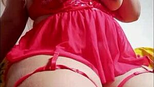 blonde chubby babe rides huge tentacle monster toy on big natural tits balloon