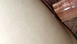 Wife Stuffs Pussy with Cock and Glass Dildo