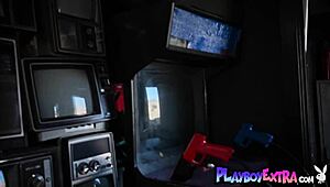 Petite Noel Leon Rips Clothes Shows Big Boobs Teasing Camera