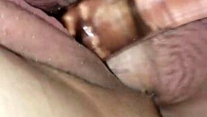 Wife Stuffs Pussy with Cock and Glass Dildo