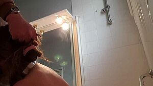 french slave maid bound in handcuffs bent over for spanking vibrator dressage badine