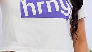 hey boyfriend, watch your sexy latina teen masturbate wet pussy on phone