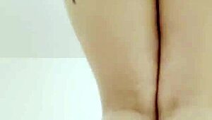 blonde big boobs bounce in tight miniskirt tease