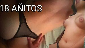 petite latina cutie rides cowgirl then screams in hard doggystyle bedroom passion