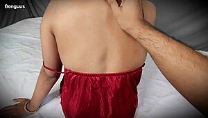 Fucking My Hot Brunette Wife's Trimmed Pussy and Big Tits in Steamy Trailer