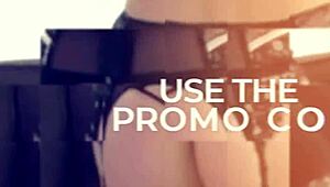 Tatted blondie licks and rides rapper's huge black cock!