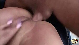 blonde cowgirl slips into endless missionary anal with boyfriend's thick cock