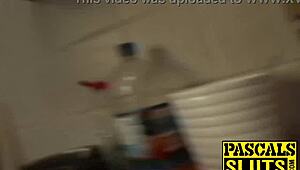 long-legged jentina rides big cock as her wet shaved pussy gets destroyed in doggystyle and cowgirl