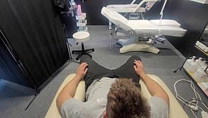 i went for manicure but hot manicurist grabs my dick for sloppy blowjob and face fuck 😏👅