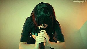 shy hikikomori teen turns slut on fuckmachine with creampie drip