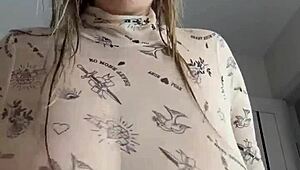 imagine those big natural tits dripping wet all over you right now