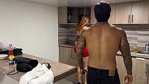 My Curvy Stepmom With Big Natural Tits Fucks Me While Stepdad Is Away