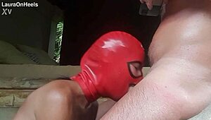 She previews killer blowjob moves till cum stuffs her mouth