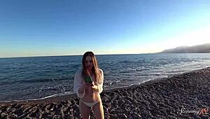 Hey, watch chubby teen Alexa Mills ride Alexxx's huge dick cowgirl?