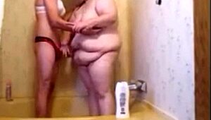 Sissy Shower Fucks Wife Deepthroat To Anal Creampie Finish