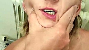 Watch german MILF sandra DEEPTHROAT facefuck and strangle like a pro.