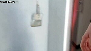 High Heel BBW Beauties Seduce Friend in Kitchen for BBC Creampie Orgy