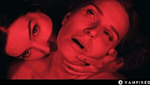 tattooed dominatrix vampire turns pretty redhead into obedient sex slave with mind control and lesbian domination