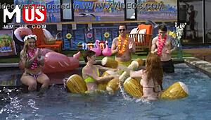 Jerkaoke Turns Summer Game into Bent-Over Doggystyle Orgy Madness with Madison Morgan and Rosalyn Sphinx