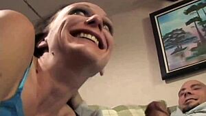 Petite Brunette Coed Teases Before Hard Pussy Pounding at University Party