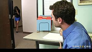 diamond kitty begs coworker to pound her big tits and pussy rough