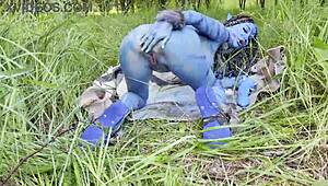 Avatar Monika Fox big prolapse dildo anal pussy fuck squirt nature