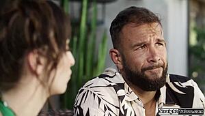 boy slams stepmommy's shaved pussy so deep