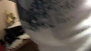 Petite Brunette Coed Teases Before Hard Pussy Pounding at University Party