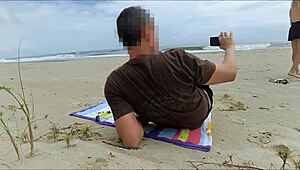 Fat Cock Pounds Milf's Ass Awakening Her on Sunny Beach