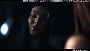 tattooed dominatrix vampire turns pretty redhead into obedient sex slave with mind control and lesbian domination