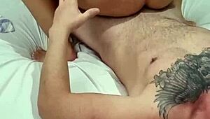 real couple's hot young wife gets ass slapped hard, fucked rough doggystyle moaning in heat