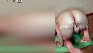 Crazy Teen Girl Fingers Herself On Floor