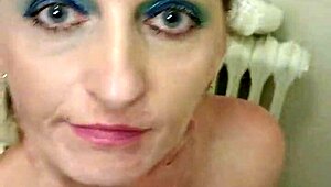 Watch german MILF sandra DEEPTHROAT facefuck and strangle like a pro.