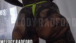 god i'm obsessed with slutty melody radford's huge tits and twerking juicy ass shaking