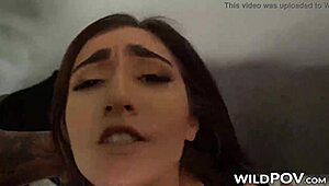 Luci Diamond Throated in Bondage Before POV Bang