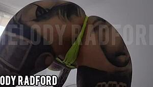 god i'm obsessed with slutty melody radford's huge tits and twerking juicy ass shaking