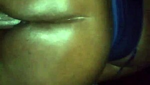 Homemade Ebony Milf Big Ass Bounces on Dick Before Pounding