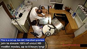 i'm the brunette nurse in latex gloves givin patient humiliation spreadin ass n tits