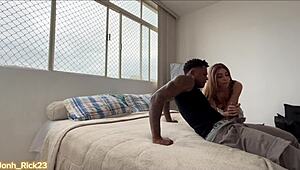 big black negao bareback fucks skinny brazilian whore's ass