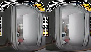 Stepsister Mae Milano Stuffing Stepbro's Dick Deep in Her Mouth Makes Him Moan Wildly